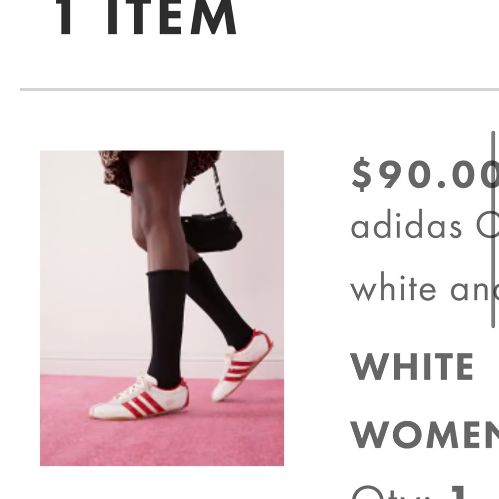 Adidas Red and White Classic Sneakers